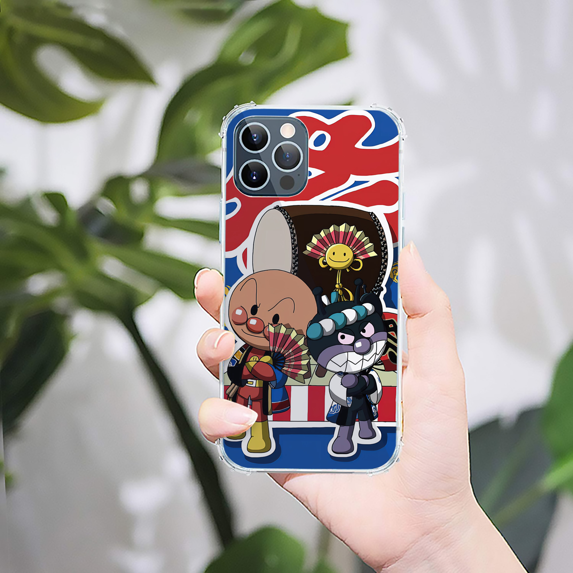 （画像用） アンパンマン Anpanman 【iPhone 12シリーズ対応】透明スマホケース（クリアソフトケース）